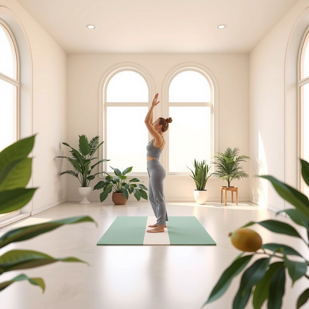 Mode de vie sain et équilibré avec activités physiques et alimentation naturelle